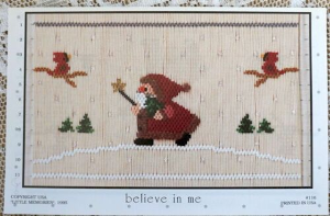 Little Memories Smocking Plate Believe In Me 116 OOP